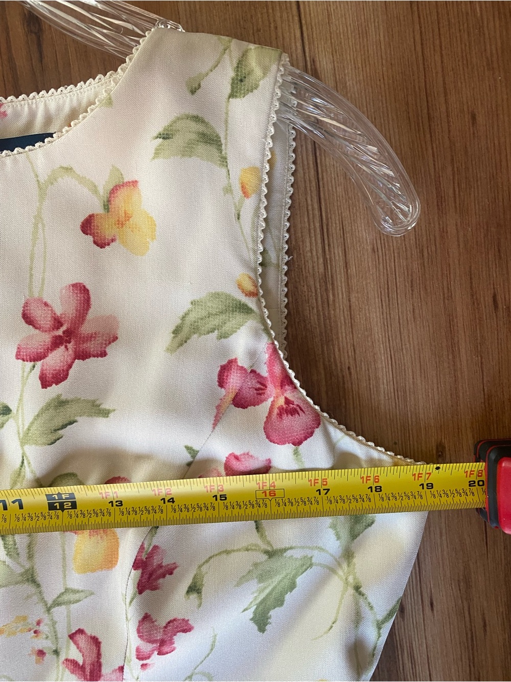 Ann Taylor Sleeveless Floral Sheath Women’s  Dress - Pink & Yellow Blooms Lined - Picture 6 of 9